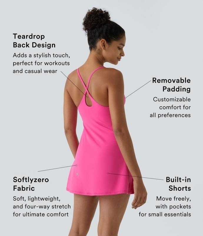🔥Flash Sale⚡ Softlyzero Plush Backless Active Dress-Easy Peezy