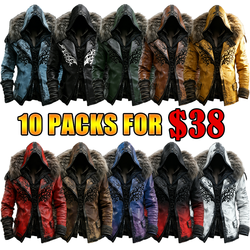 🎄 Christmas sales 80% OFF -🔥Winter Men's Fashionable Warm Fur Hooded Jacket