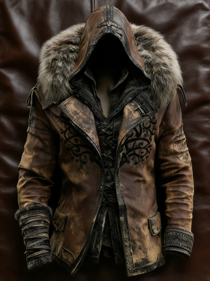 🎄 Christmas sales 80% OFF -🔥Winter Men's Fashionable Warm Fur Hooded Jacket