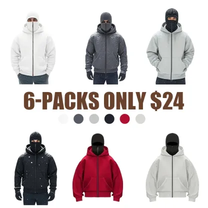 🔥 6-Pack Thermal Fleece Hoodie – Warm, Stylish, and Affordable $24🔥