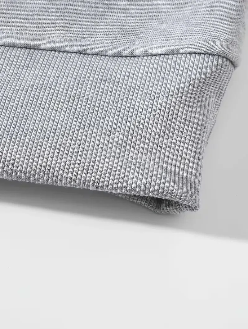 Men's Plain Two-piece Sweatsuit Set, Basic Regular Fit Casual Drop Shoulder Half Zip Hoodie & Pocket Drawstring Sweatpants