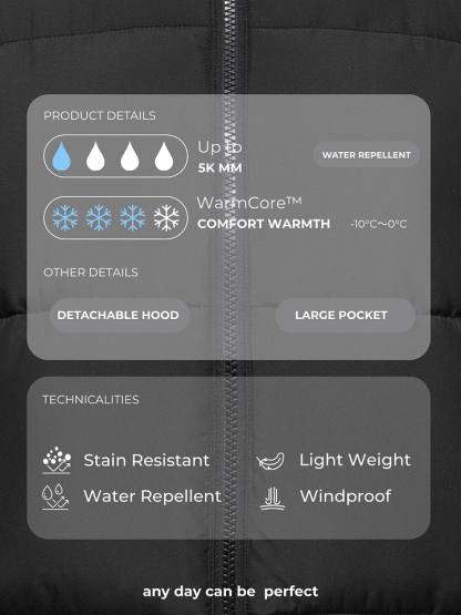 DD 🔥🔥Premium Faux Fur Lined Short Puffer Jackets with Removable Hood