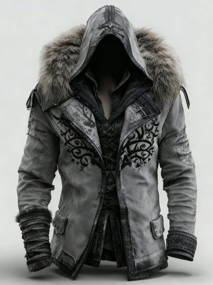 🎄 Christmas sales 80% OFF -🔥Winter Men's Fashionable Warm Fur Hooded Jacket