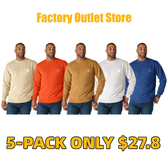 LBF-Men's crewneck sweatshirt – Loose Fit, Durable Cotton, Pocket Tee (Big & Tall Sizes Available)