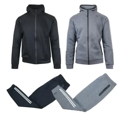 ⏰Men’s 4-Piece Fleece Zip Hoodie & Jogger Sets