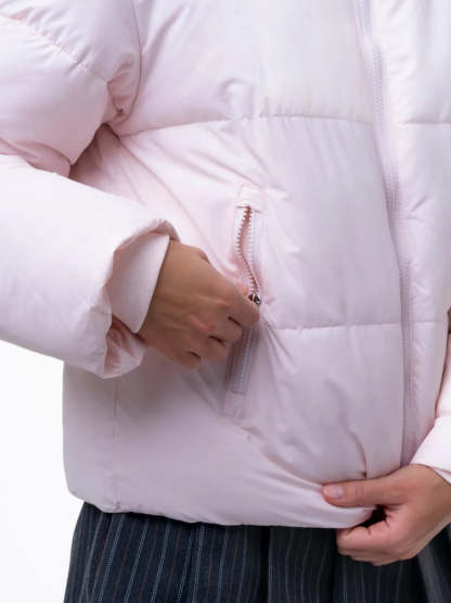 DD 🔥🔥Premium Faux Fur Lined Short Puffer Jackets with Removable Hood