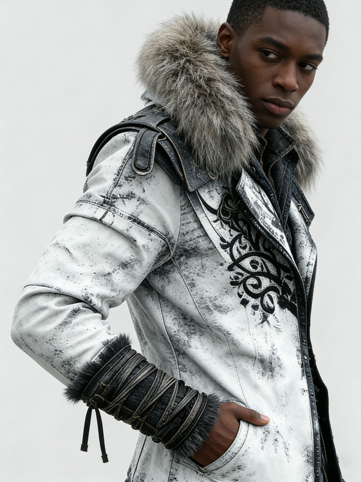 🎄 Christmas sales 80% OFF -🔥Winter Men's Fashionable Warm Fur Hooded Jacket