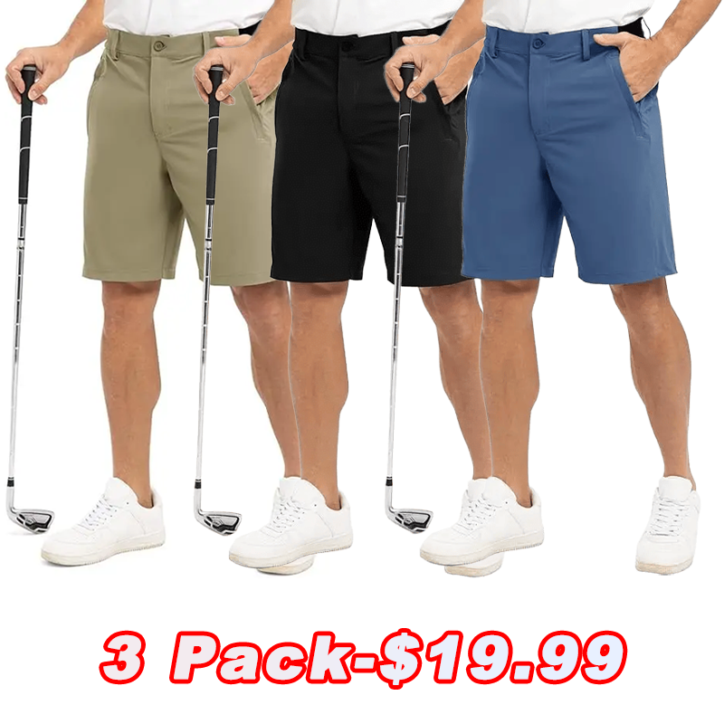 ⏰Men's Golf Work Shorts Stretch Waistband Dry Fit