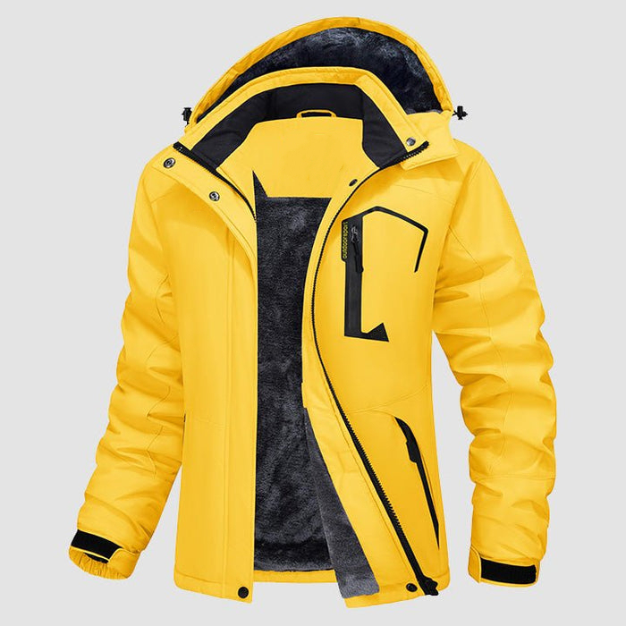 ⚠️Christmas promotion🔥 Unisex style 🔥 Waterproof Fleece-Lined Ski Jacket with Hood