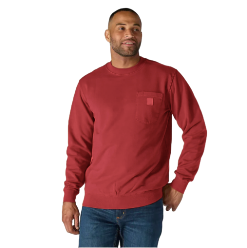 LBF-Men's crewneck sweatshirt – Loose Fit, Durable Cotton, Pocket Tee (Big & Tall Sizes Available)