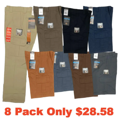 LBF-8-Pack FLEX Relaxed Fit Cargo Pant(For Men and Women)