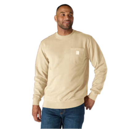 LBF-Men's crewneck sweatshirt – Loose Fit, Durable Cotton, Pocket Tee (Big & Tall Sizes Available)