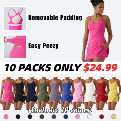 🔥Flash Sale⚡ Softlyzero Plush Backless Active Dress-Easy Peezy