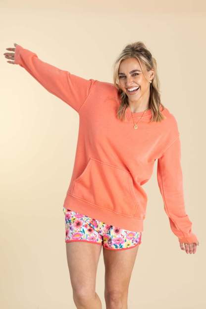 ⚠️ Your Favorite Is Back!🔥Pigment Dyed Cozy Campfire V-Neck Sweatshirt