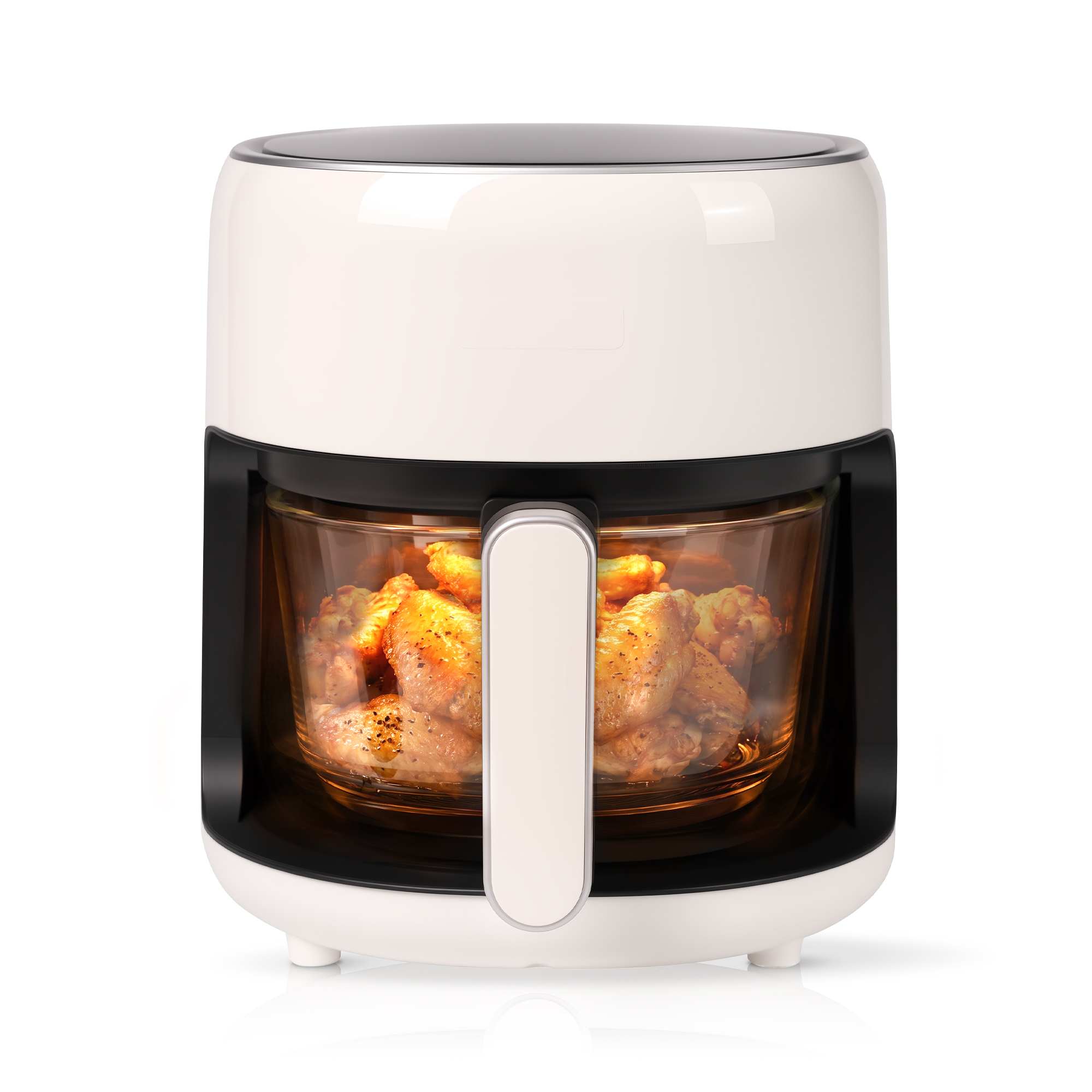 3.8QT Small Glass Air Fryer, Non-Toxic BPA-Free Glass Bowl