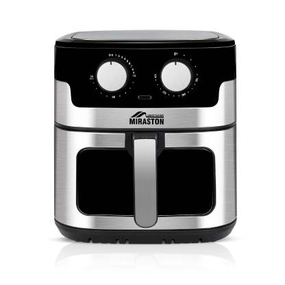 MIRASTON 8.5QT Dials Large Capacity Air Fryer Easy-to-Use Manual Design for Healthy Meals 1500W