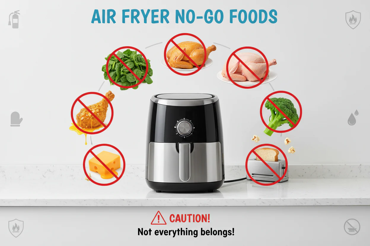 7 Foods You Should Never Put in an Air Fryer 🚫: Essential Safety Tips for American Households 🍳