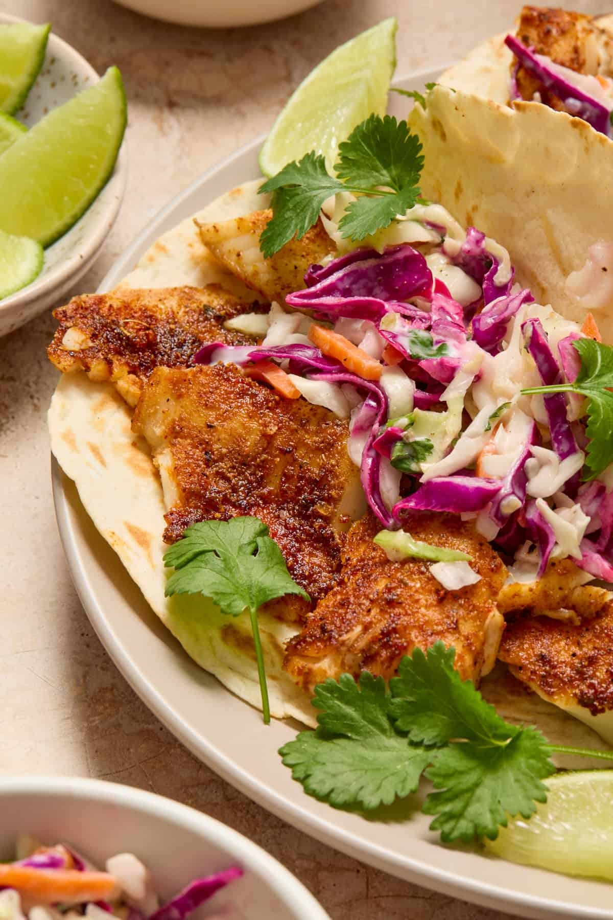 Air Fryer Fish Tacos with Cilantro Lime Slaw 🌮🍤 | Crispy, Fresh, Easy Recipe