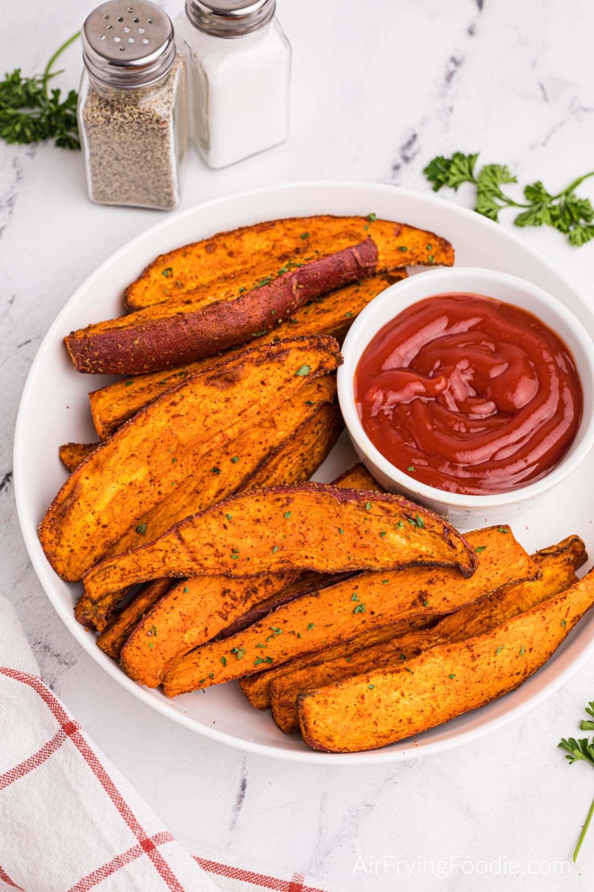 Air Fryer Sweet Potato Wedges 🍠✨ Crispy Exterior, Soft Sweet Interior!