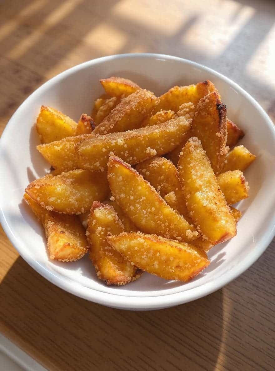 Air Fryer Apple Fries 🍎🍟 Crispy Cinnamon Sweet, 15 Mins Total!