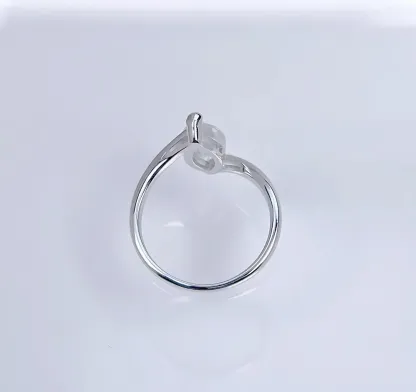 Bold&Chice 2CT Marquise Cut Moissanite Ring, 18K Gold Plated S925 Silver Lab Created Diamond Ring