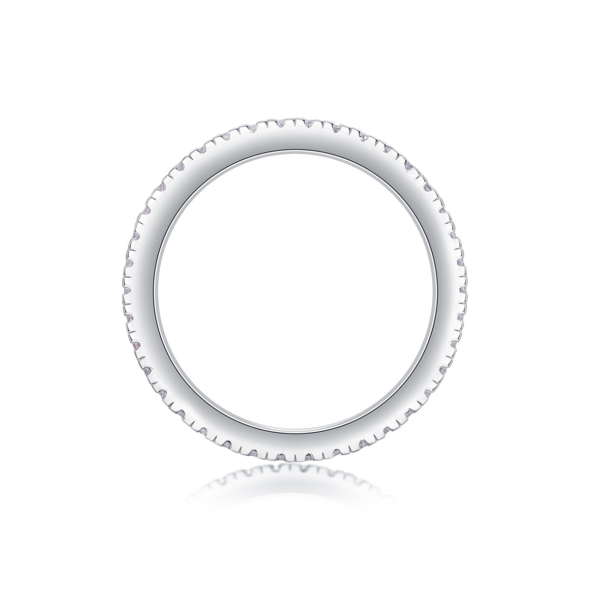 Bold&Chice Full Pave Multi-Row Moissanite Ring, Lab Grown Diamond Alternative, Bold Statement Band,Unisex Perfect Anniversary & Birthday Gift