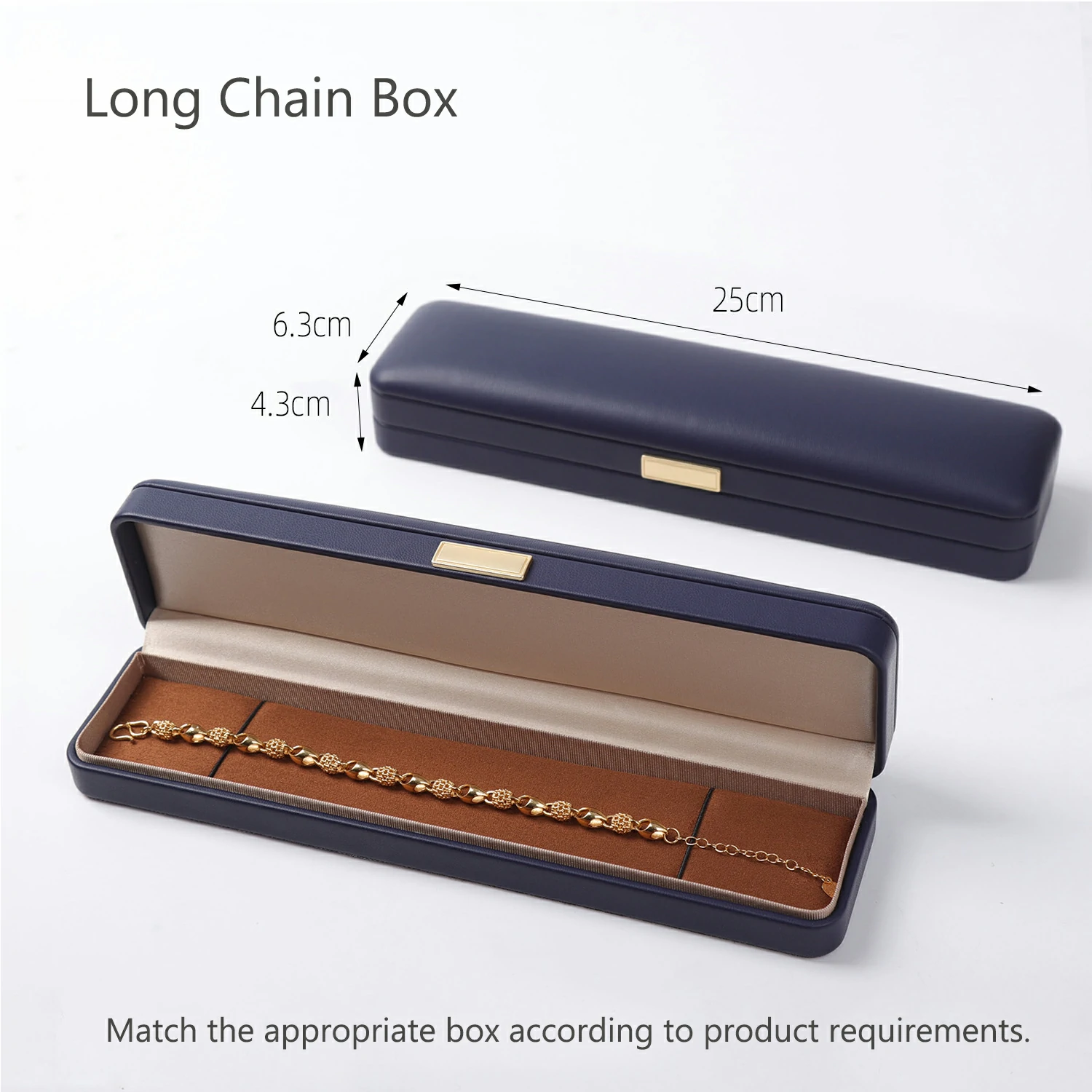 Bold&Chic Premium PU Leather Jewelry Box, Gift Storage Case for Pendants, Bracelets, Rings, Business Jewelry Organizer (Jewelry Not Included), Free Gift Included