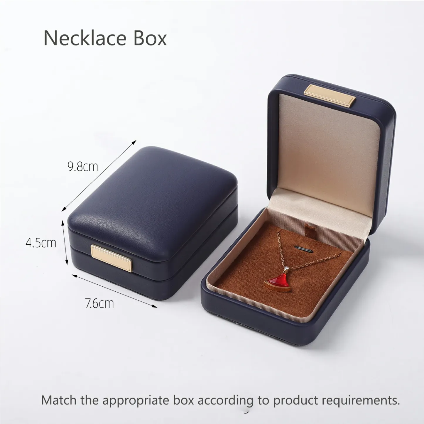 Bold&Chic Premium PU Leather Jewelry Box, Gift Storage Case for Pendants, Bracelets, Rings, Business Jewelry Organizer (Jewelry Not Included), Free Gift Included