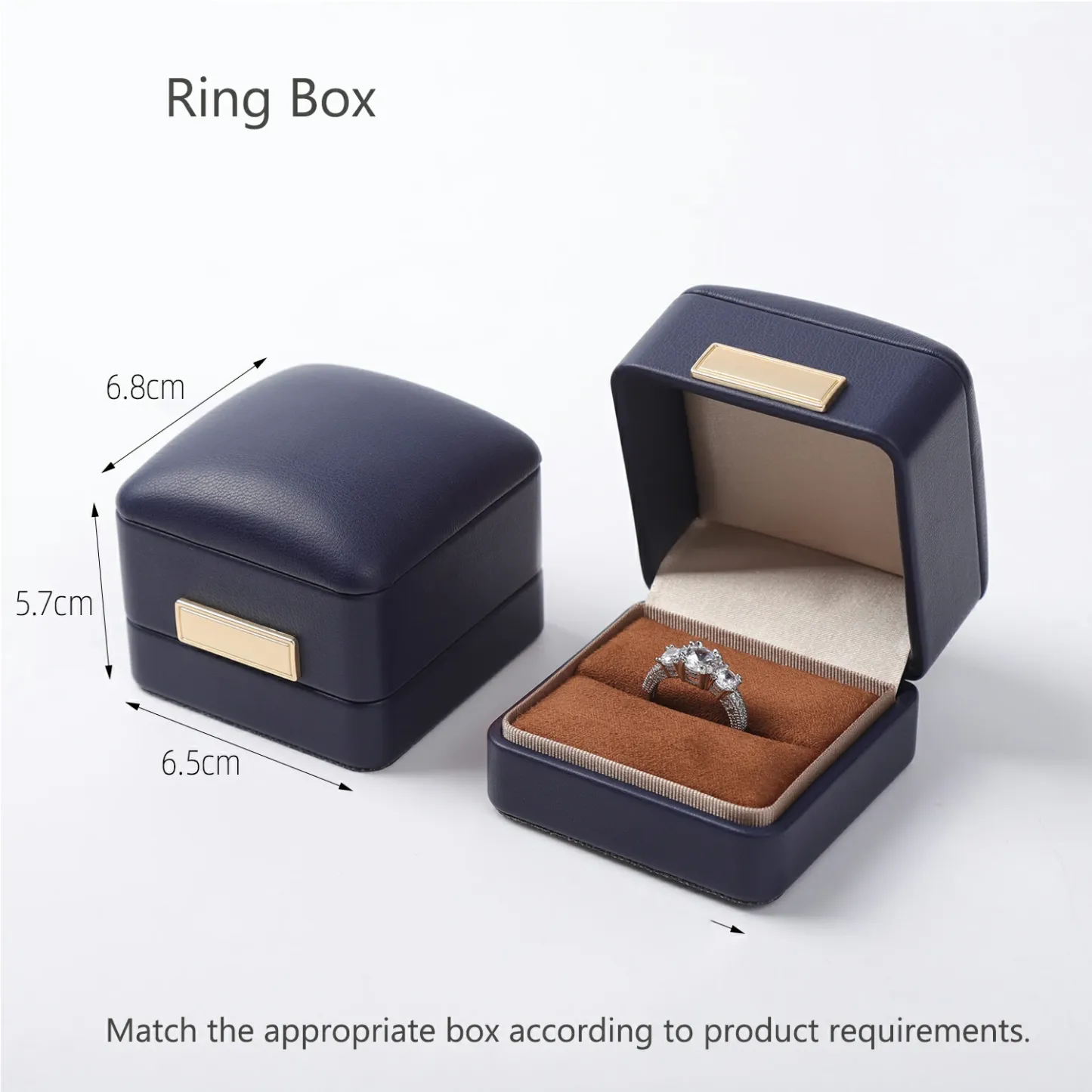 Bold&Chic Premium PU Leather Jewelry Box, Gift Storage Case for Pendants, Bracelets, Rings, Business Jewelry Organizer (Jewelry Not Included), Free Gift Included