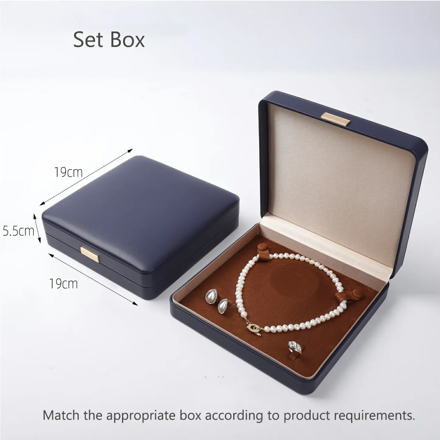 Bold&Chic Premium PU Leather Jewelry Box, Gift Storage Case for Pendants, Bracelets, Rings, Business Jewelry Organizer (Jewelry Not Included), Free Gift Included