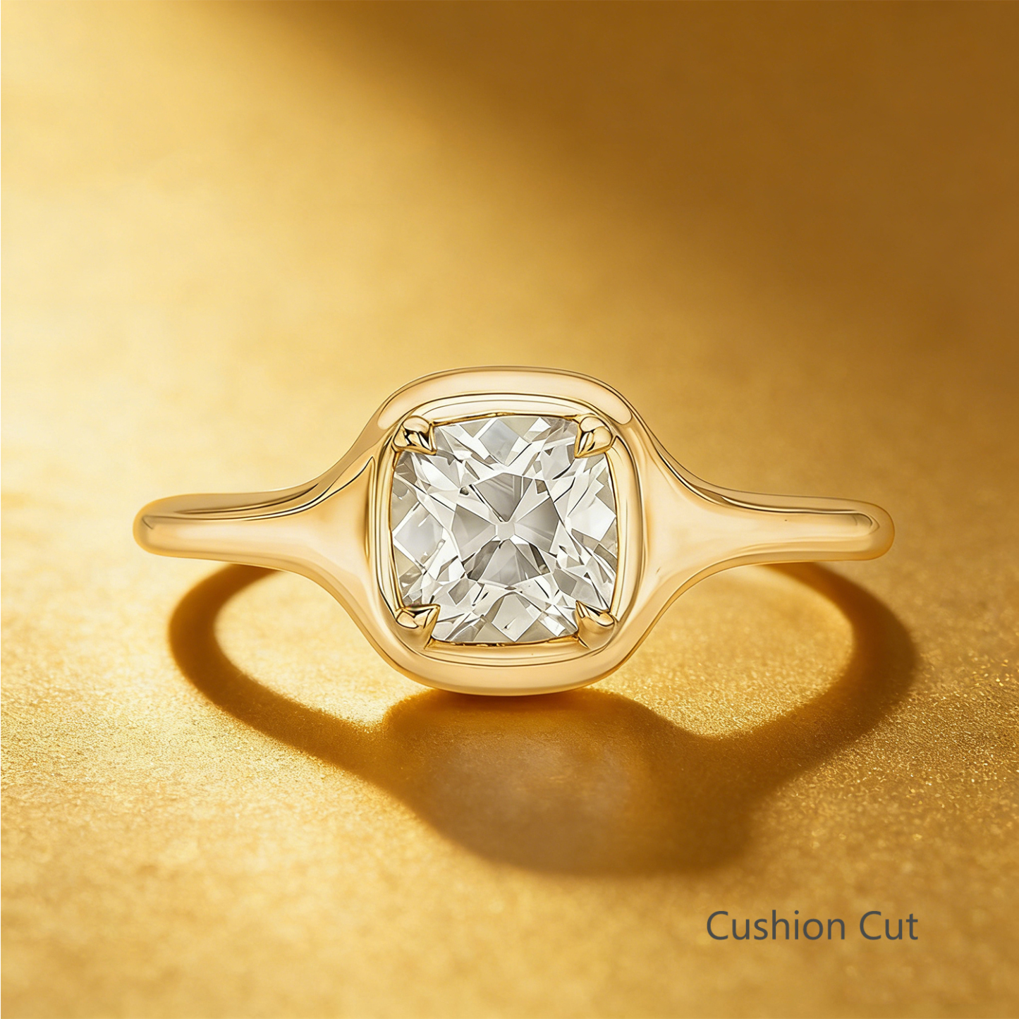 Bold&Chice 1-3CT East-West Setting Moissanite Ring, S925 Silver Lab Created Diamond, Sleek Multi-Cut Statement Ring for Her