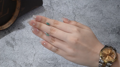 Bold&Chice 0.5CT*2 Blue Moissanite Stud Earrings, Marquise Cut Lab Created Diamond Earrings, S925 Silver for Women