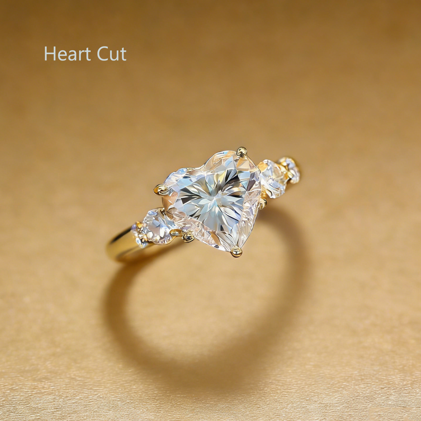 Bold&Chice 0.8-10CT Luxury Five-Stone Moissanite Ring, S925 Silver Lab Created Diamond, Elegant Multi-Cut Statement Ring for Her