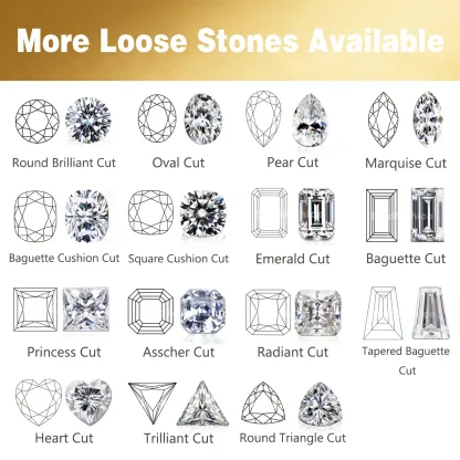 Bold&Chice Moissanite Loose Stone Marquise Cut, 0.04-4CT With Unique Laser Inscription, D Color VVS1 8Heart & 8Arrow Cut, Ideal for Collection & Jewelry Design
