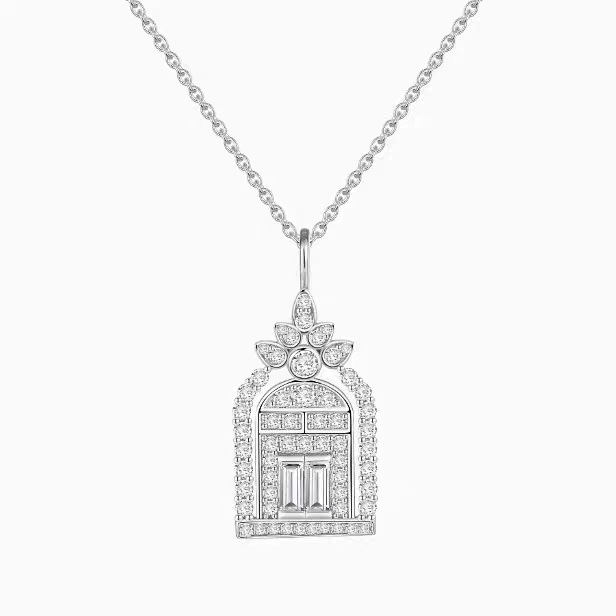 Lock & Key Moissanite Necklace – A Gift Of Luck, Love And Beautiful Wishes