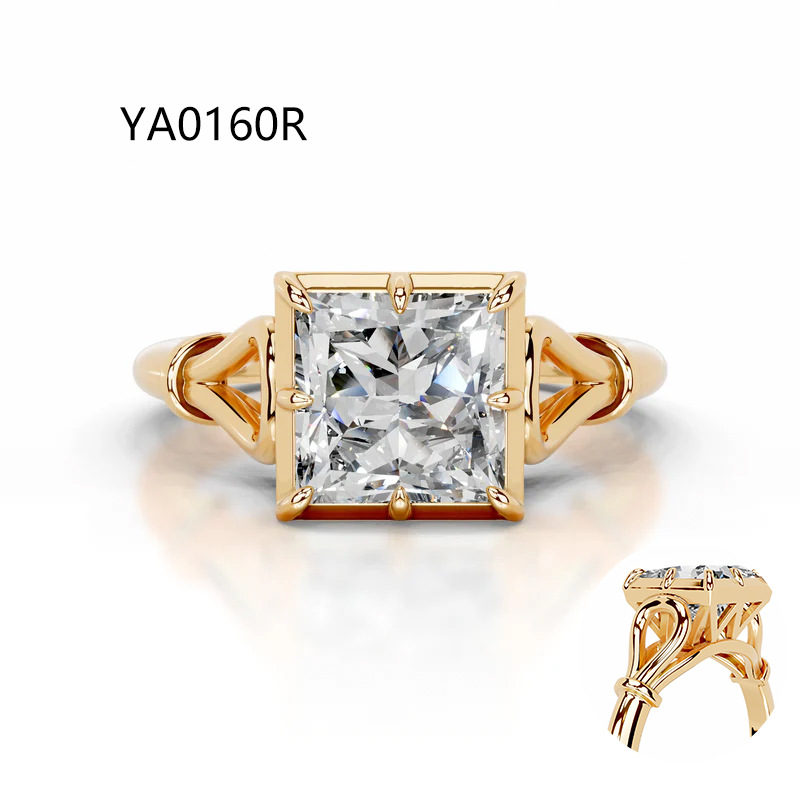 2CT Asscher Moissanite Ring – A Gift To Celebrate Love, Promise And Forever
