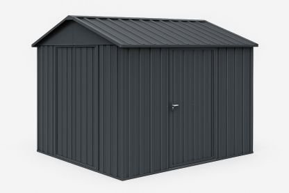 Steel Utility Storage Shed Galvanised Grey 213cm x 132cm x 180cm-Finerlifes