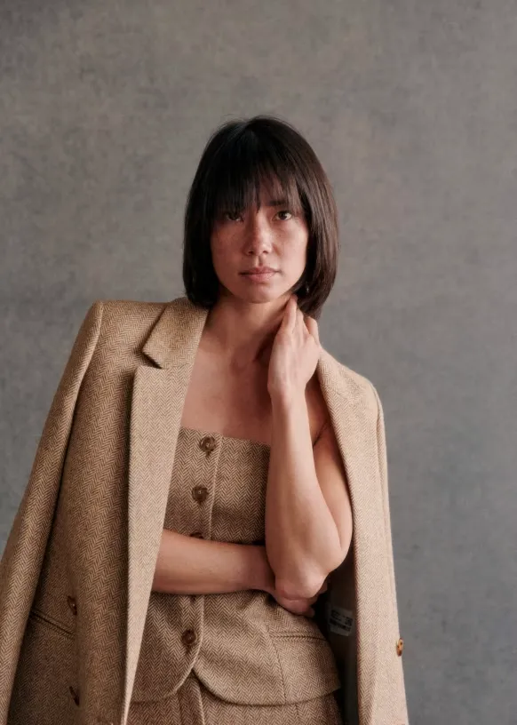 Designer three piece suit