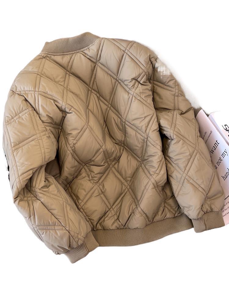 Designer down embroidered jacket