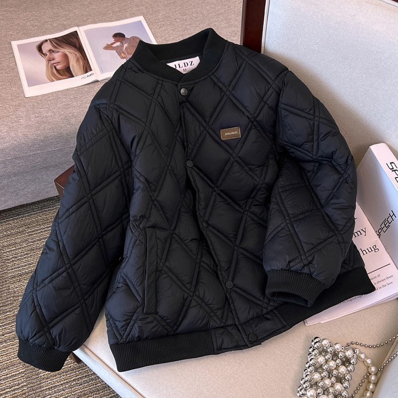 Designer down embroidered jacket