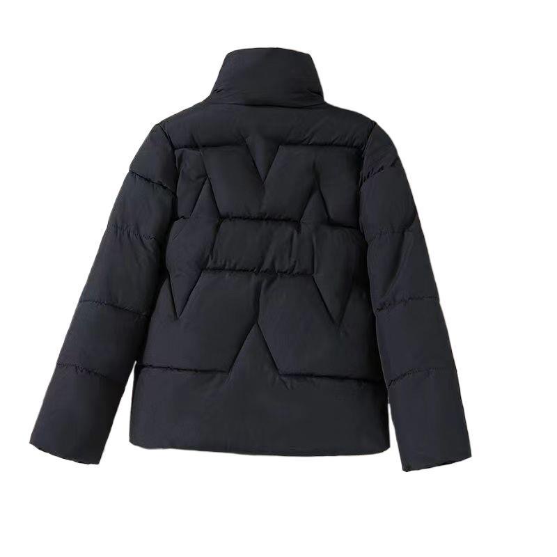 Designer down embroidered jacket