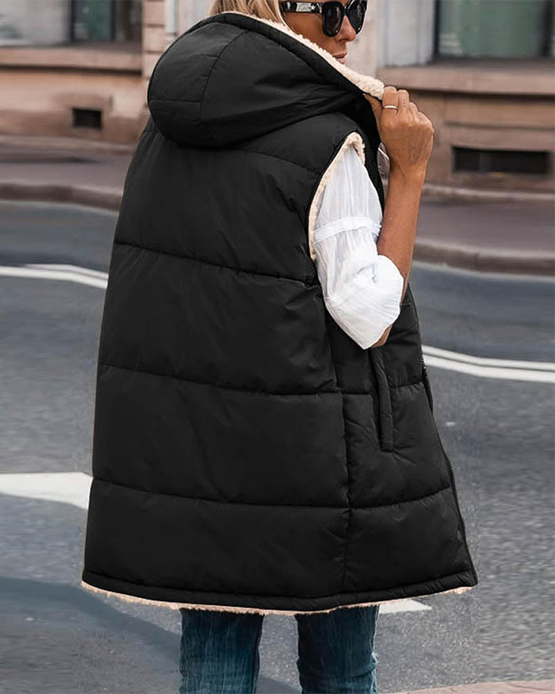 Wende-Thermoweste mit Kapuze-Massicos