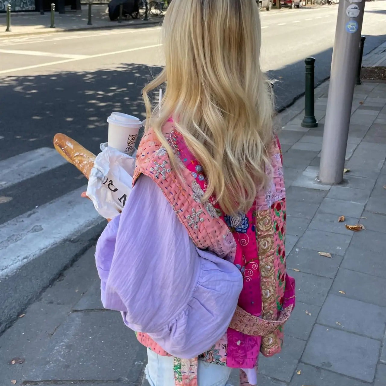 Street Print Sleeveless Vest Jacket-CALLISTARI