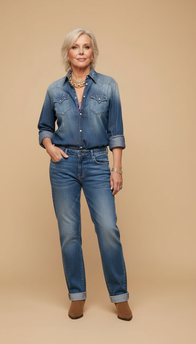 Blue Pockets Button-Up Matching Set product image 7