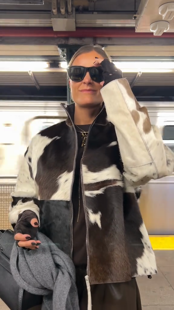 Printed fur jacket-Massicos