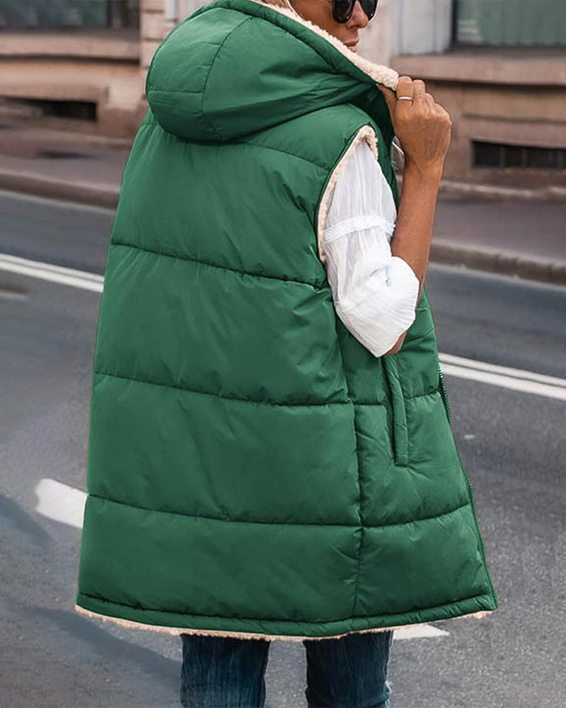 Wende-Thermoweste mit Kapuze-Massicos