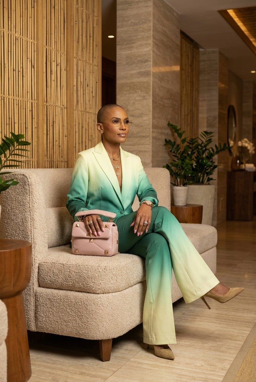 Verdant Fade Tailored Set