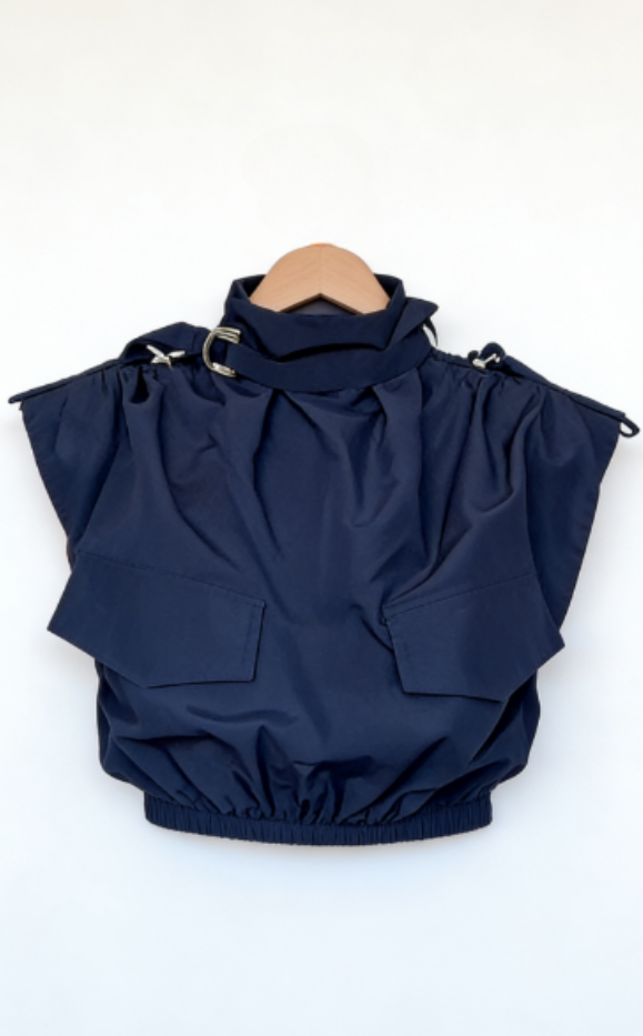 Vest-style casual two-piece set