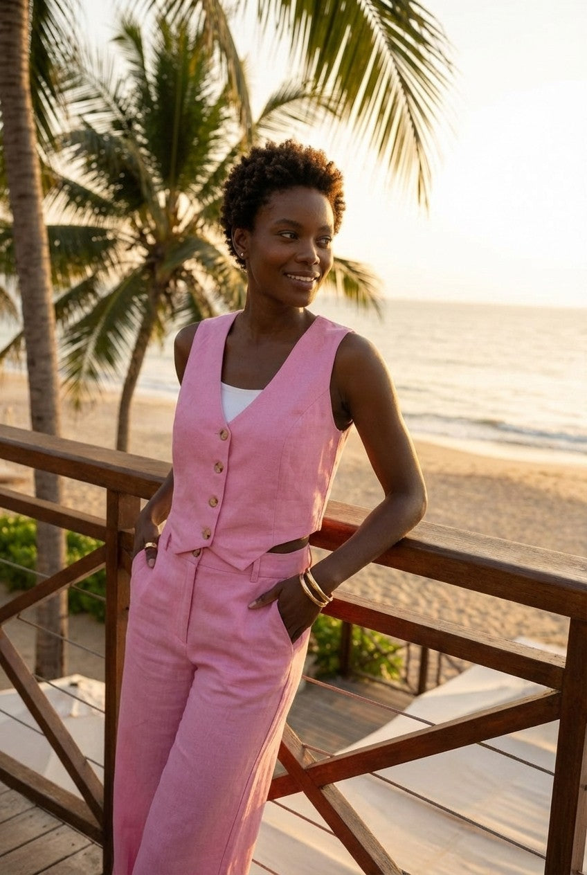 Elira Tailored Vest Two-Piece Set