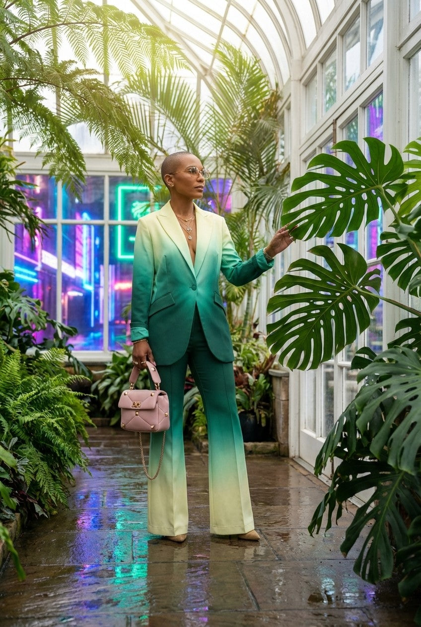 Verdant Fade Tailored Set